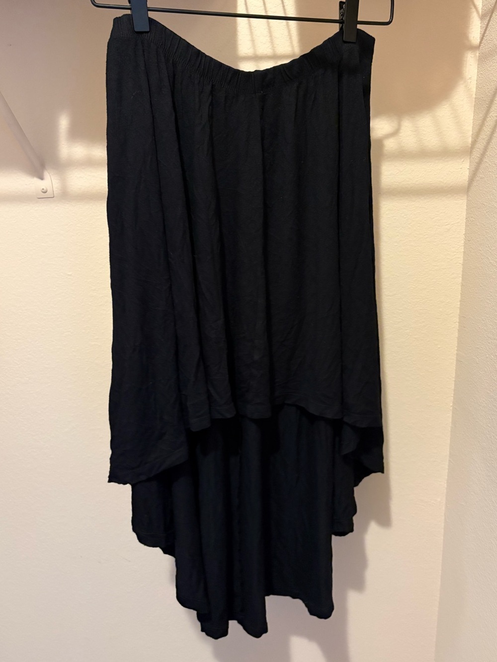 American Eagle Outfitters Black High-Low Skirt